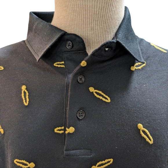 Eastside Golf Polo Shirt Men’s Black Cuban Link .Size XXL - Picture 2 of 9